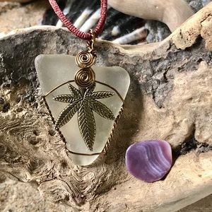 420 Sea glass necklace